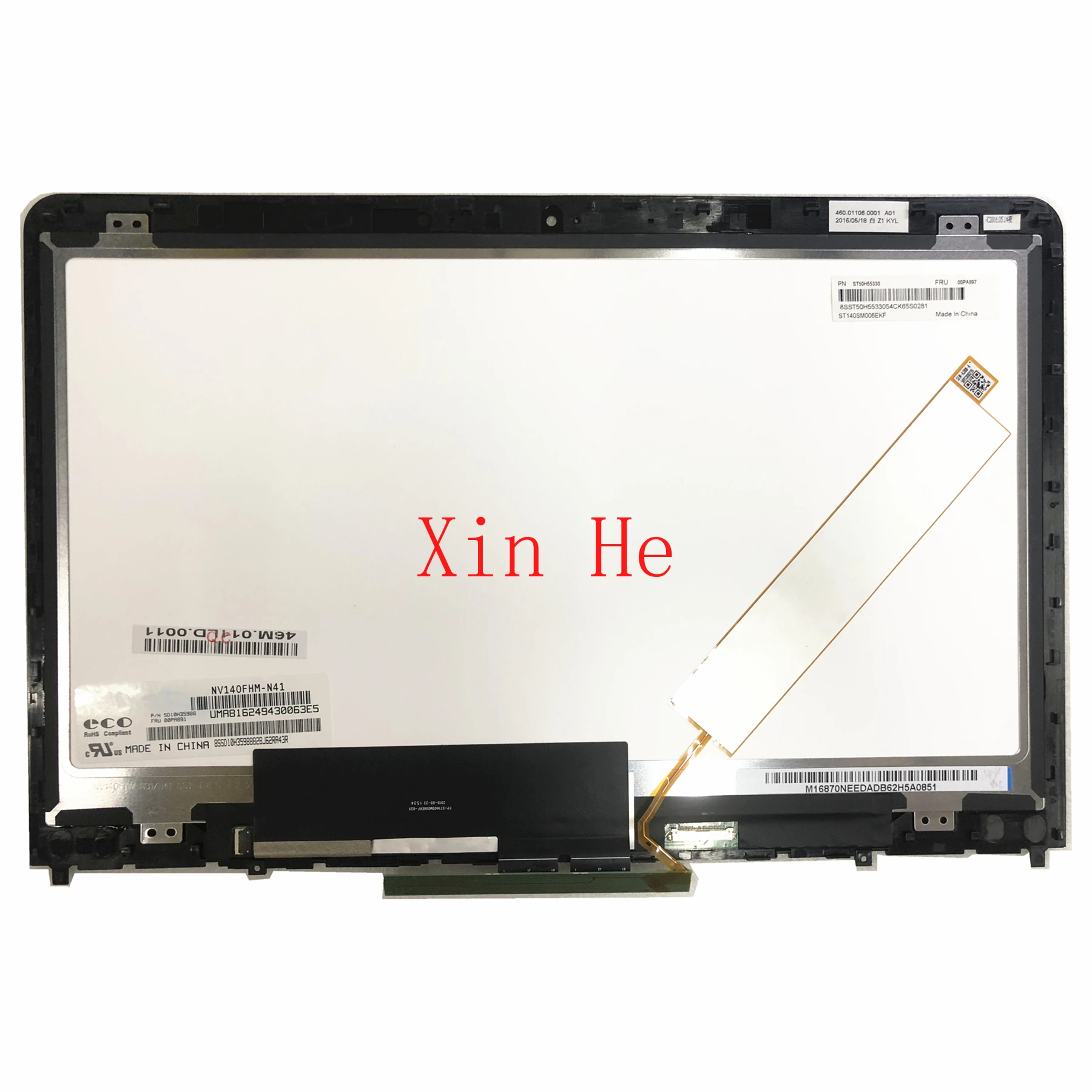 

14.0''Laptop LED LCD Touch Screen Digitizer Assembly For Lenovo Thinkpad S3 Yoga14 NV140FHM-N41 FRU 00PA897 FP-ST140SM006EKF-02X