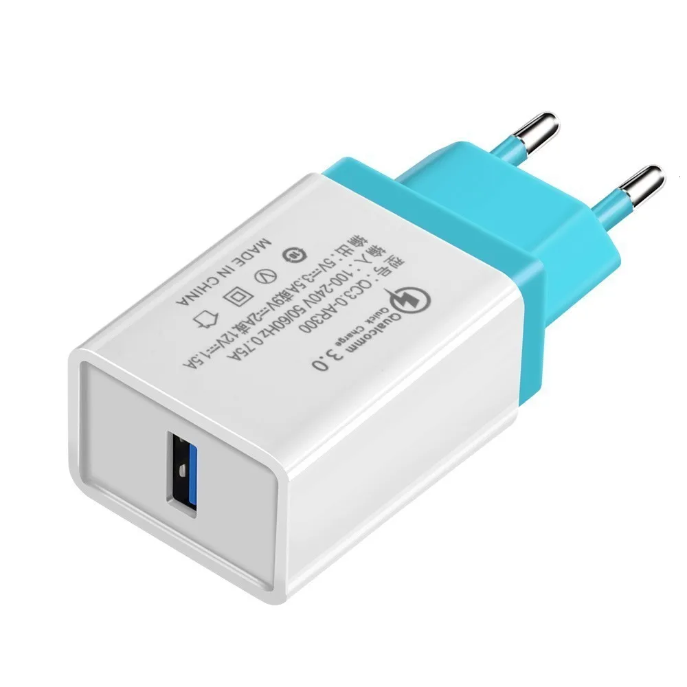 USB быстрое зарядное устройство 5 В 3.5A EU QC 3,0 USB настенное зарядное устройство адаптер Быстрая зарядка 3,0 зарядное устройство для телефона s для iphone XS Xiaomi samsung huawei