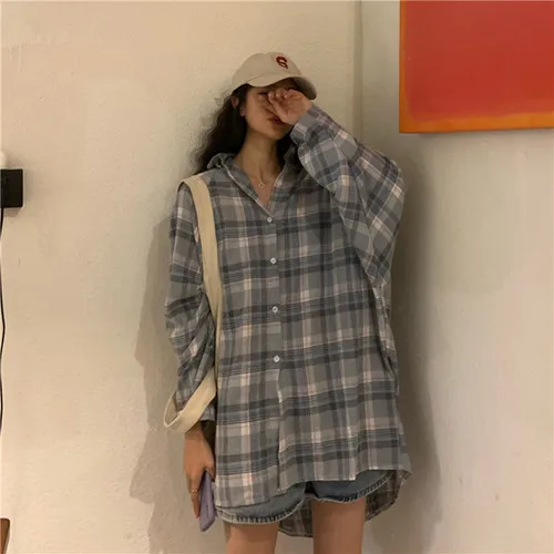 Простой винтажный плед тонкий отложной воротник Мода 2019 Новое поступление