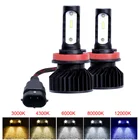 Elglux мини Canbus H4 H7 светодиодная Автомобильная фара 4300K 6000K 8000K 9005 лм 12 В 24 В H3 H1 9006 HB4 H11 Автомобильная противотуманная фара