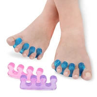 10 pairslot foot valgus split toe fixator toe overlap corrector three hole bluepinkclear bigfoot separator