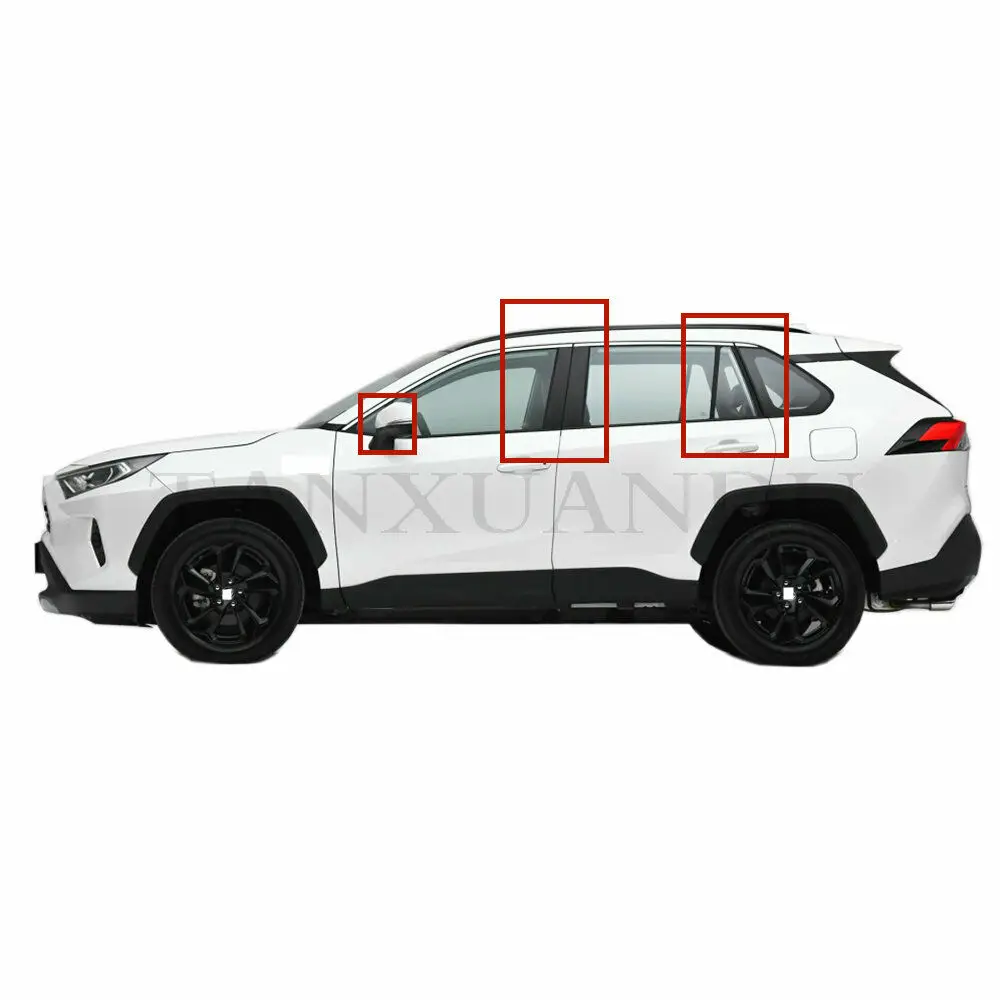 Планшетный ПК 10 шт. комплект подходит для Toyota RAV4 Previa RAV 4 V H5 2019 2020 2021 черный глянец L
