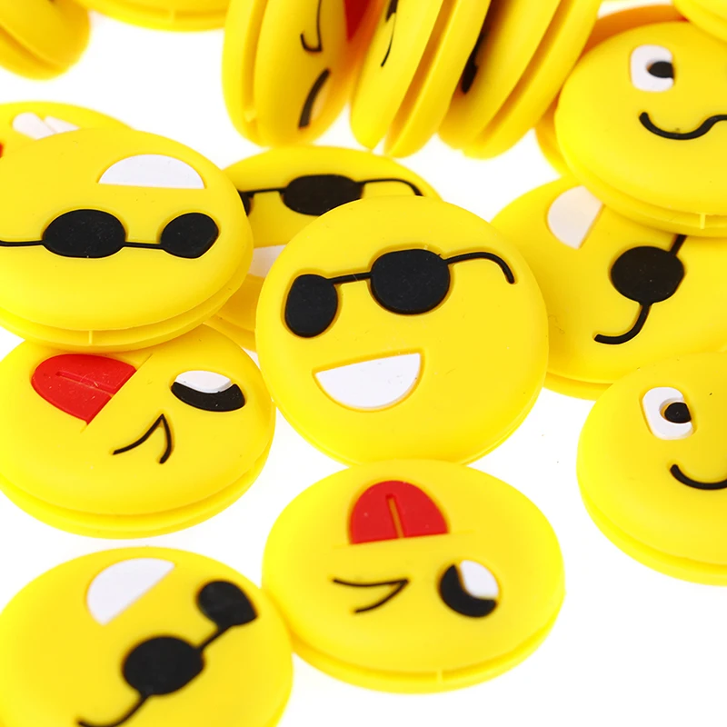 

5 шт., оригинальная силиконовая деталь для тенниса, Веселая Детская смайлика