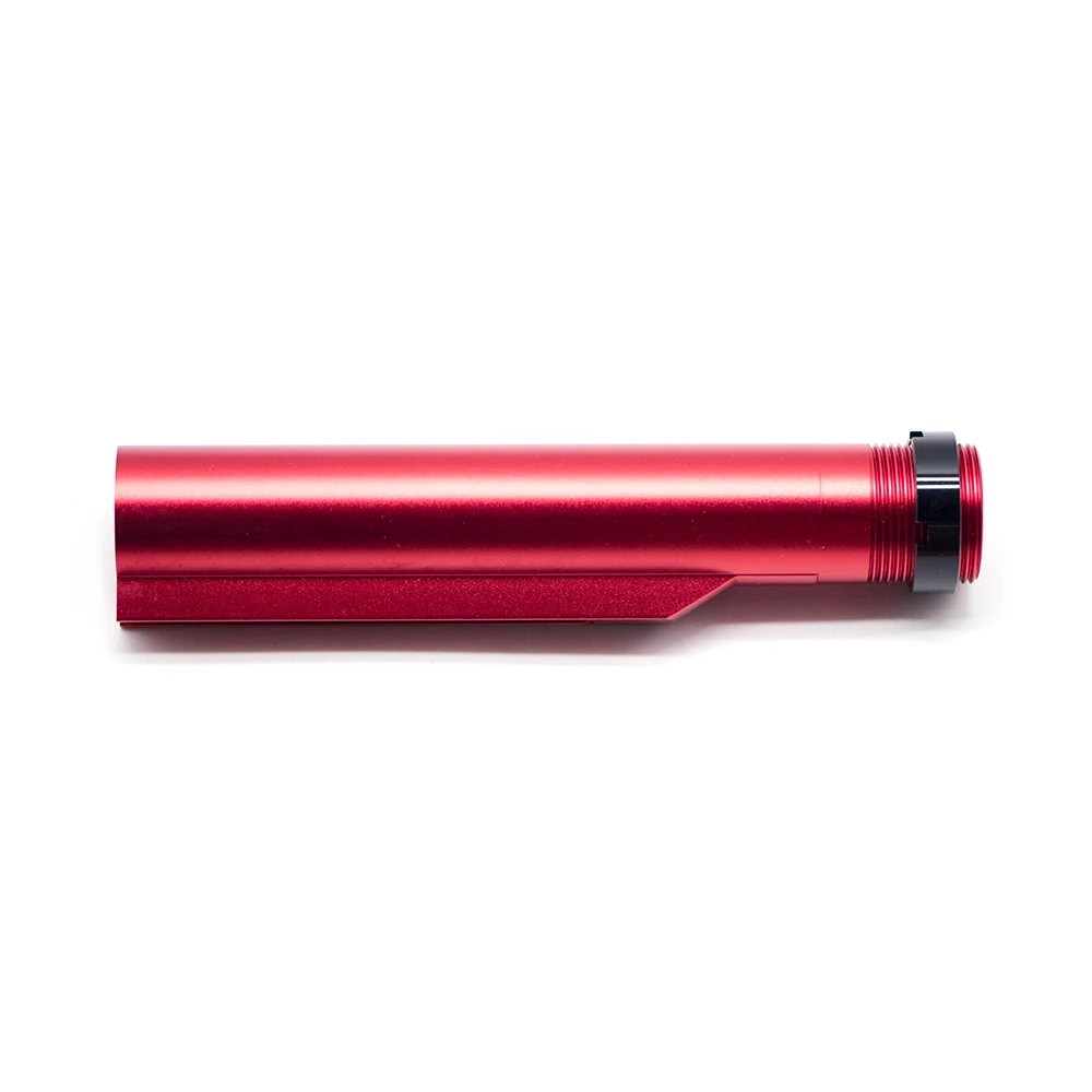 Red Tube CNC 6 позиций Mil-Spec буферная трубка страйкбольные воздушные пушки для G& P JG классические армейские VFC M4 M16 AEG винтовки Пейнтбольные аксессуары - Цвет: Red Tube