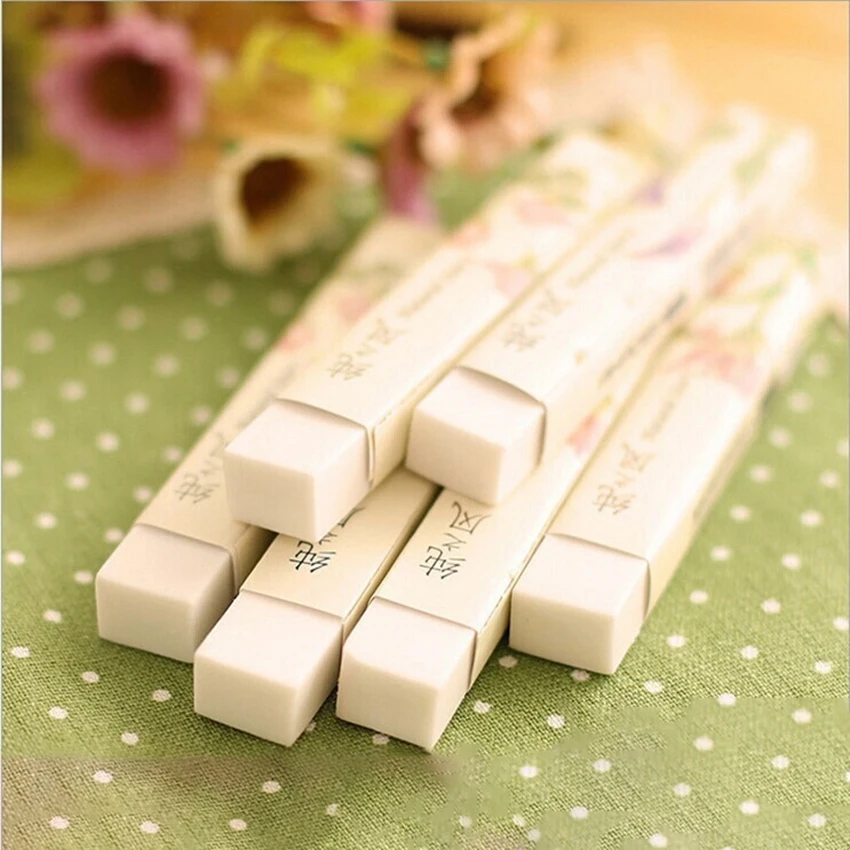 1PC Creative Stationery Supplies Cartoon Pencil Erasers for Office School Kids Prize Writing Drawing Student Kawaii Gift NEW | Канцтовары