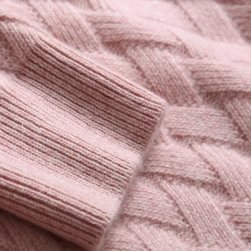 2021 autumn and winter new high-neck cashmere sweater female loose pullover mat knitting bottoming shirt lazy | Женская одежда