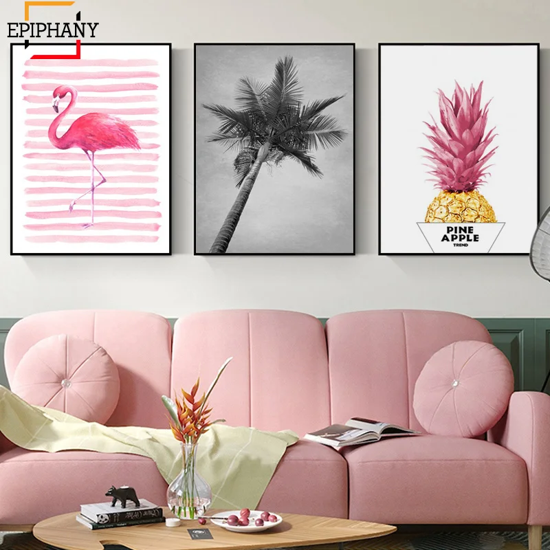 Современная живопись Настенная картина холст океан пейзаж пальма плакаты