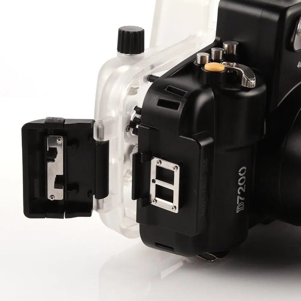 

For Nikon D7200 18-55mm 130ft/40m Waterproof Underwater Camera Housing Case Diving Cover for Nikon D7200 DSLR Camera Bag