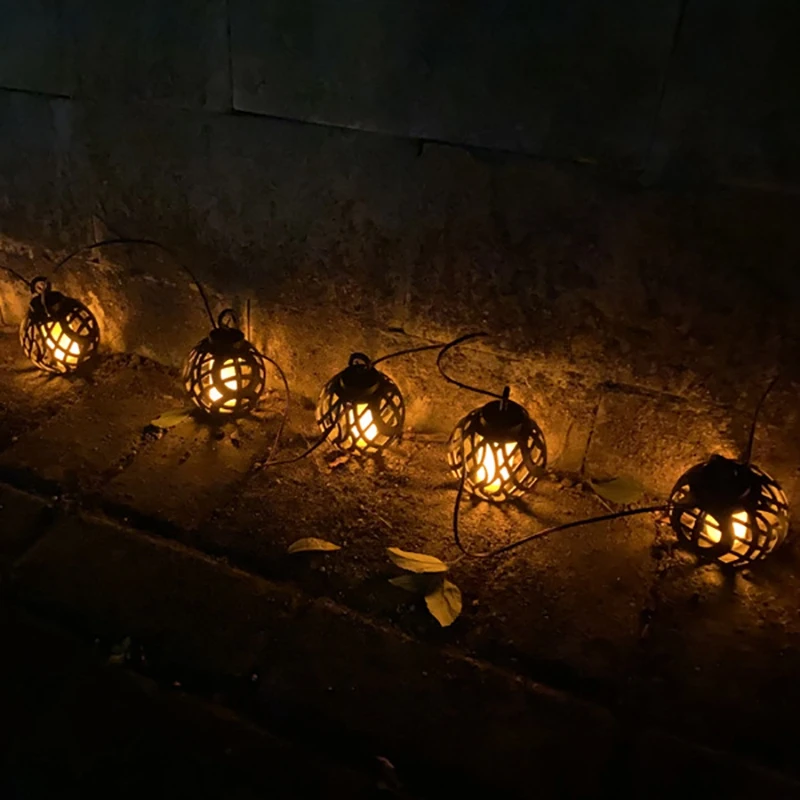 

LED Solar Light Garden Party Decor Lights for Garden Yard Fence Patio Terrace Outdoor Lantern Solar Flame Lantern Lights