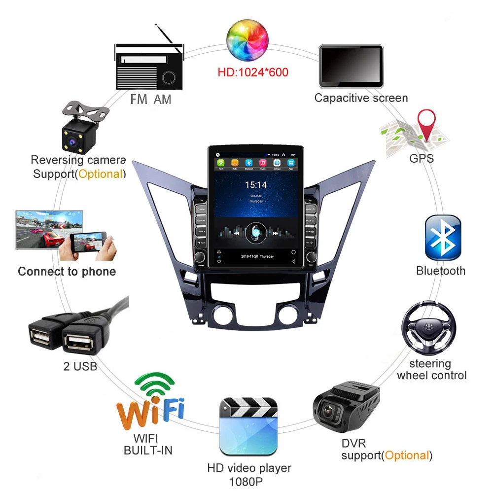 9 7 &quotAndroid 8 1 2 din Автомобильный Радио Аудио мультимедиа видео плеер Wifi GPS навигация