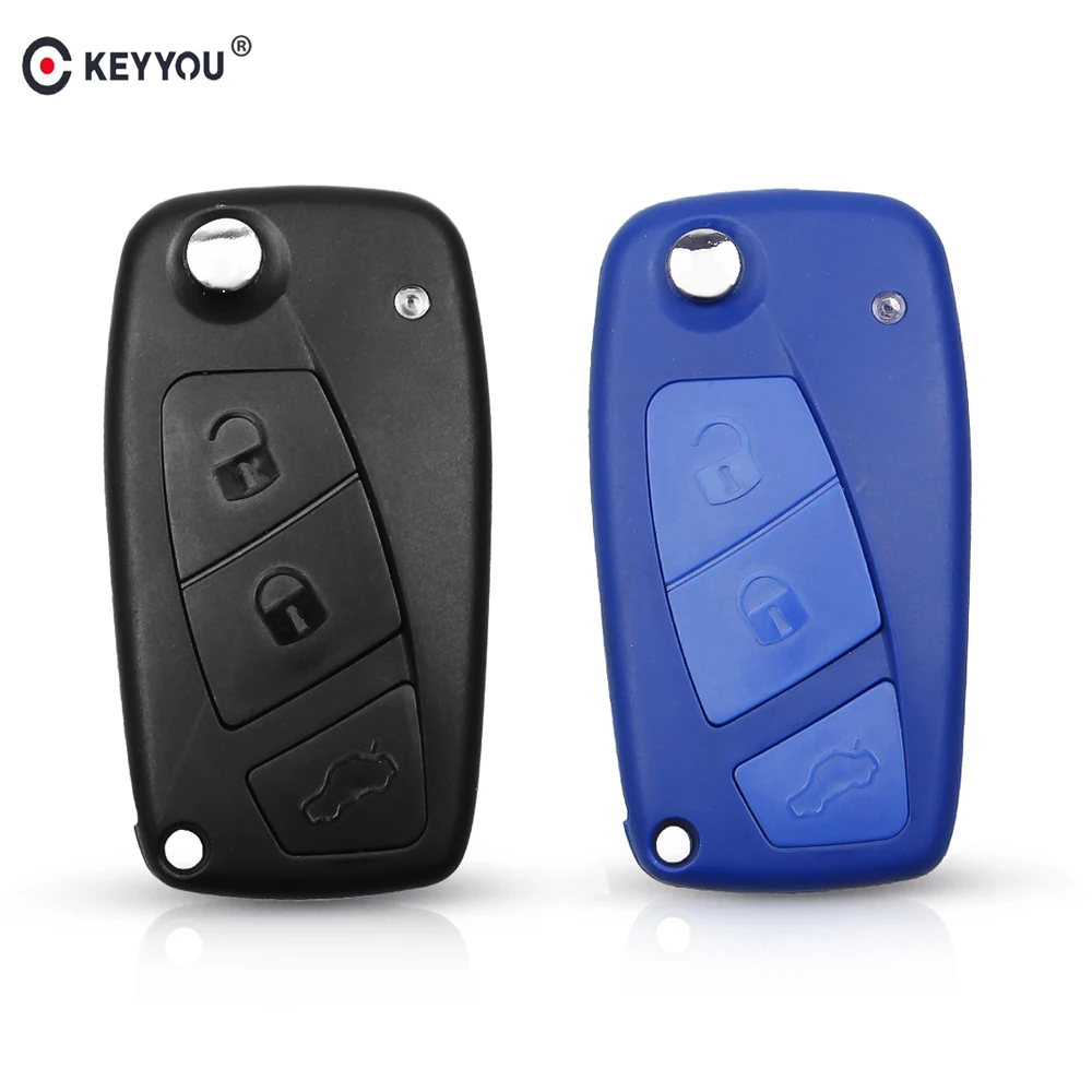 Чехол KEYYOU для ключей FIAT Punto Ducato Stilo складной чехол с тремя кнопками и