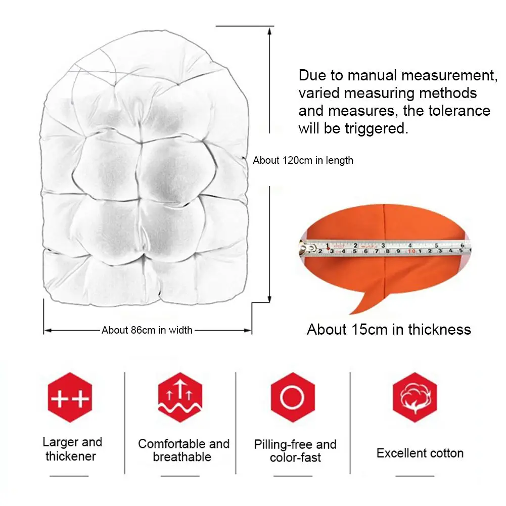 Утолщенные Подвесные качели 90x120 см подвесные сиденья для корзины стулья дома