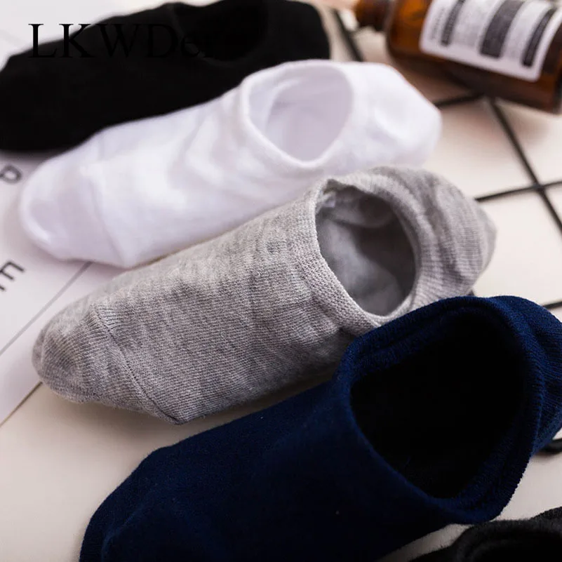 LKWDer партия из 5 пар мужские носки-башмачки Нескользящие невидимые с низким