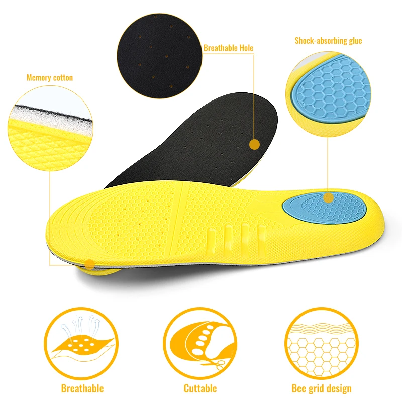 Elino пена с эффектом памяти спортивный гель для стельки амортизирующая колодка