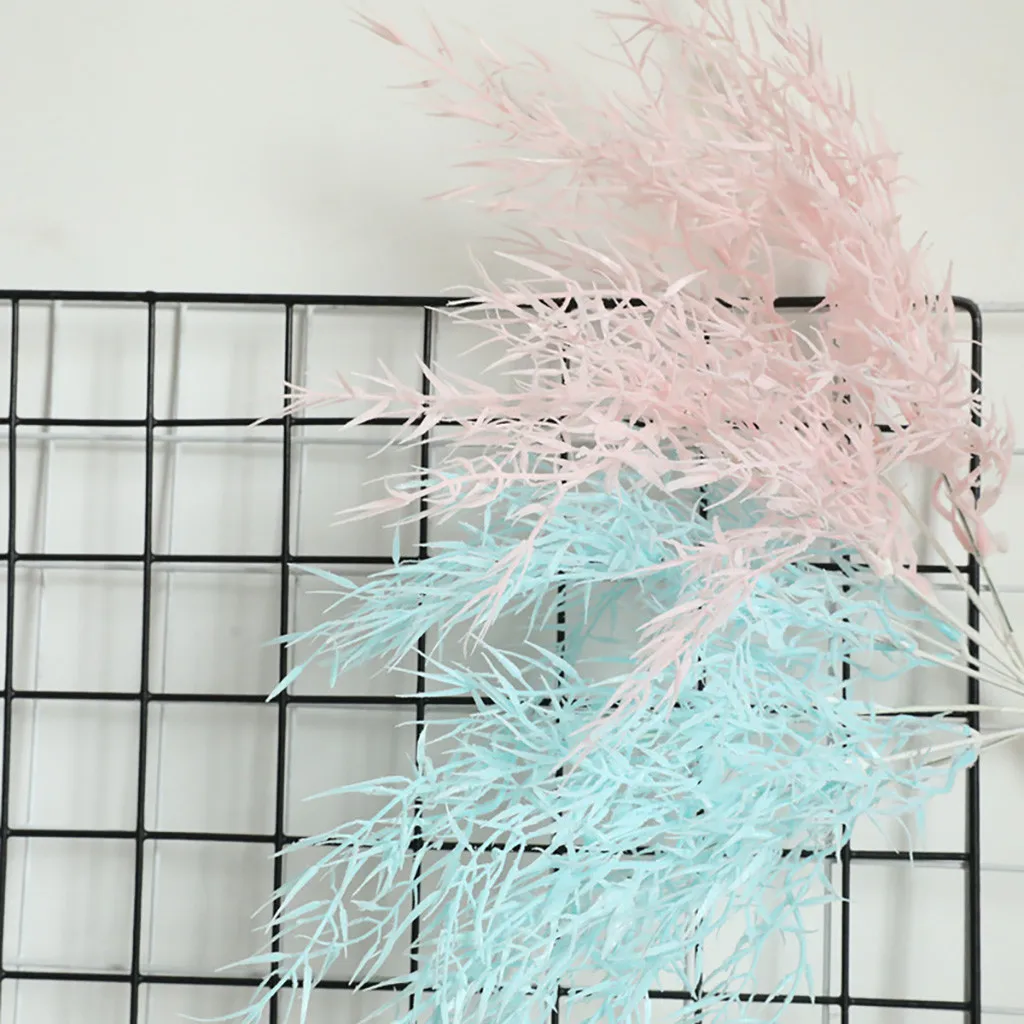 Тумана бамбук трава искусственные цветы для украшения Свадебный букет