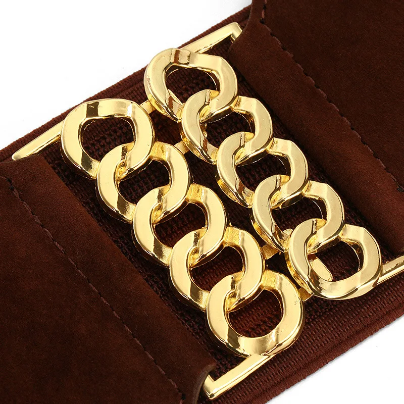 

Cummerbunds For Women High Quality Strap Elastic Belt Plus Size Vintage Wide Belts Waistband Female Accessories