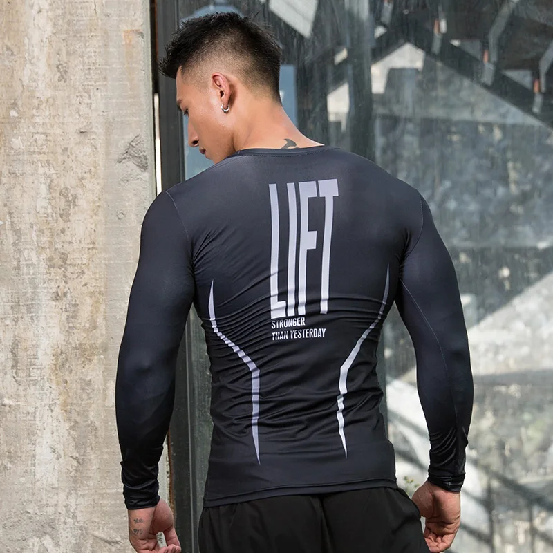 ZRCE модные футболки с 3D принтом для бега велоспорта мужские спортивные длинным