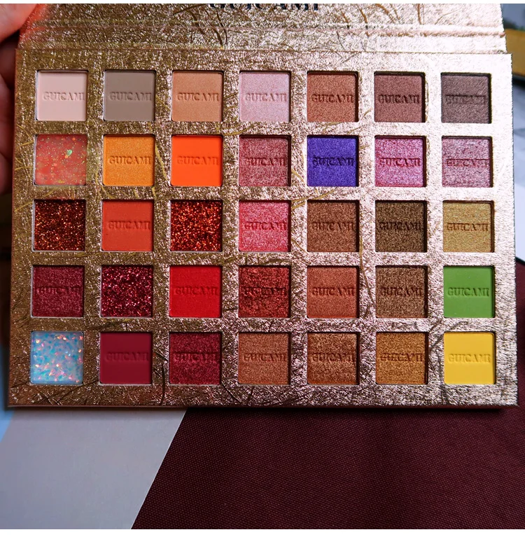 Косметика 35 цветов мерцающие матовые тени для век Палитра блестящие