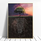 Мышление дерево успех картина с цитатой настенные картины постер фильма и принты Куадрос, художественное украшение для дома, рамка отсутствует