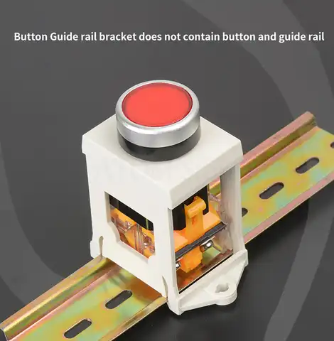Монтажный кронштейн направляющей для кнопок, Защитная крышка для кнопочного переключателя 22 мм и аварийное сиденье