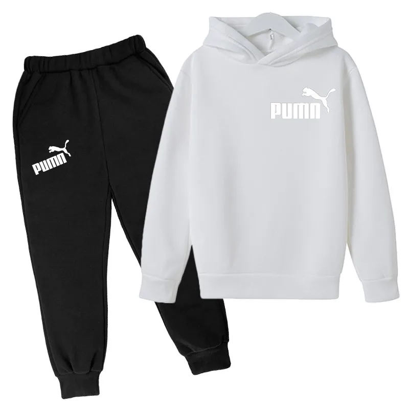 

Baby Boys Sport Clothing Girls Fashion Print Hoody Sweatshirt Long Pants Sets Kids Clothes Children Causal Cotton Tracksuit
