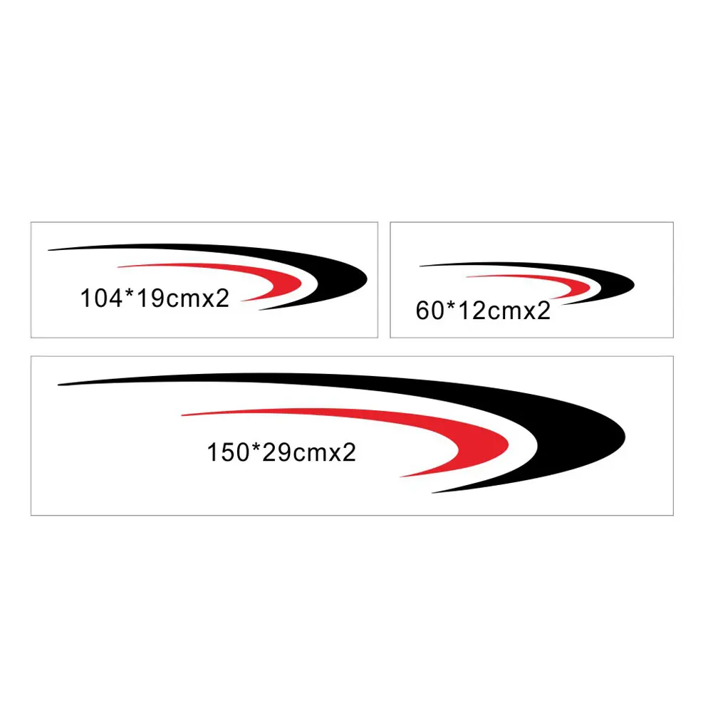 

Rv Stripe Decoration Body Stickers Scratches Stickers Vinyl Decals For Camper RV Trailer Door Panel Decal Bumper Stickers