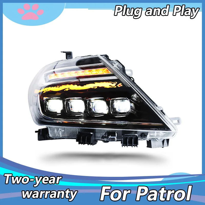 

Car Styling Headlight For Nissan Patrol headlights 2010-2019 nissan patrol Y62 Head lamp All LED headlamp+Dynamic turning