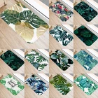 Тропический пальмовый лист кактус монстера узор 40*60 дверной коврик коралловый бархатный ковер коврик комнатные коврики Противоскользящий ковер 48223-4