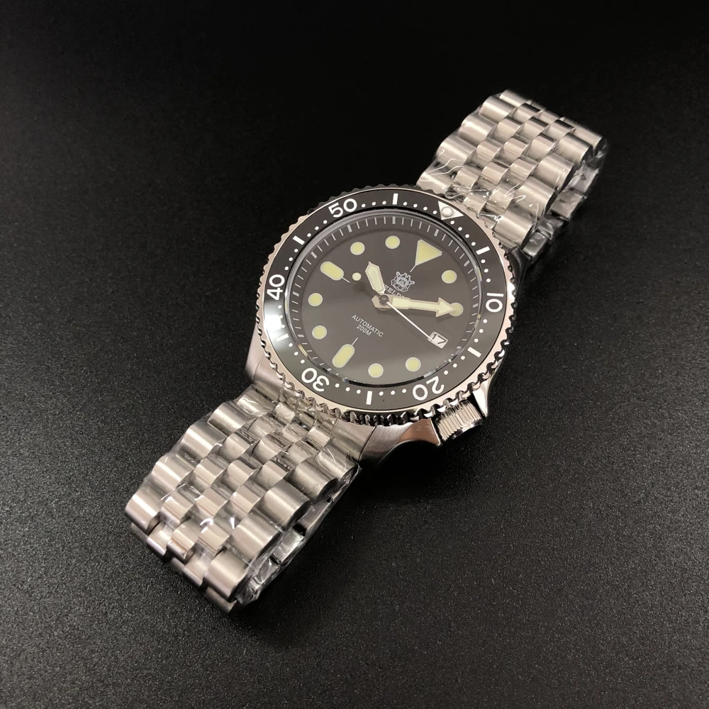 Стальные погружные стальные часы 200 м автоматические механические Япония