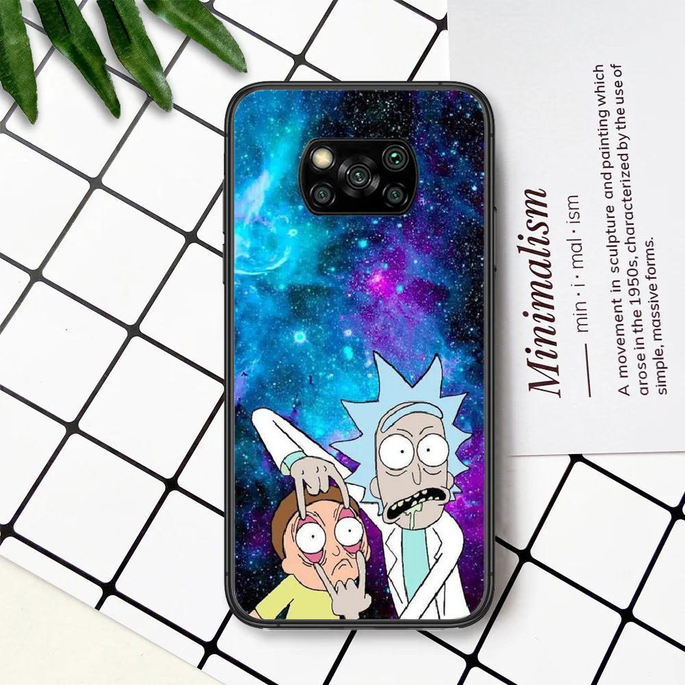 

Cartoon Cute Rick or Morty Phone Case For Xiaomi Mi Note 10 A3 9 MAX 3 A2 8 9 Lite Pro Ultra black Etui 3D Waterproof Fashion
