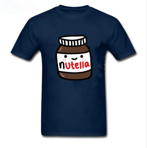 Новинка 2019 мужская рубашка унисекс премиум Nutella Jar Kawaii футболка дизайнерская
