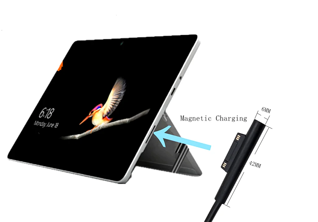 Usb type C PD зарядный кабель для microsoft Surface Pro 3 4 5 6 Go Штекерный разъем постоянного тока
