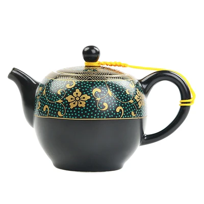 

Western Style Retro Teapot Ceramic Tea Filter Pot Home Office Dehua Kungfu Jinjunmei Porcelain Small Single Pot Teaware
