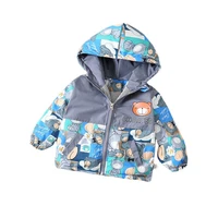new autumn winter baby boys girls clothes children cartoon thick hooded jacket toddler fashion costume infant clothing kids coat