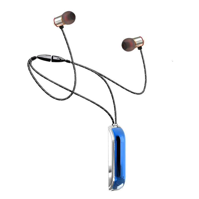 tws Necklace Headset Влюбленные тандем селфи спортивные Bluetooth наушники ожерелье 9D тяжелый бас гарнитура Tws Беспроводные наушники для IPhone Xiaomi - Цвет: tws Necklace Headset