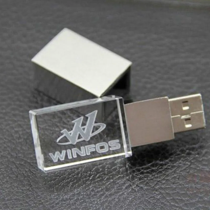 Volkswagen Kristal + metalen USB flash drive pendrive 128MB 4GB 8GB 16GB 32GB 64GB 128GB Externe storage Drive Custom Your logo images - 6