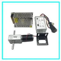 Bringsmart 5840-31zy двойной вал двигателя 24 В DC червячный мотор-редуктор 4 в DC редуктор двигатели с высоким крутящим моментом обратный самозамок для робота