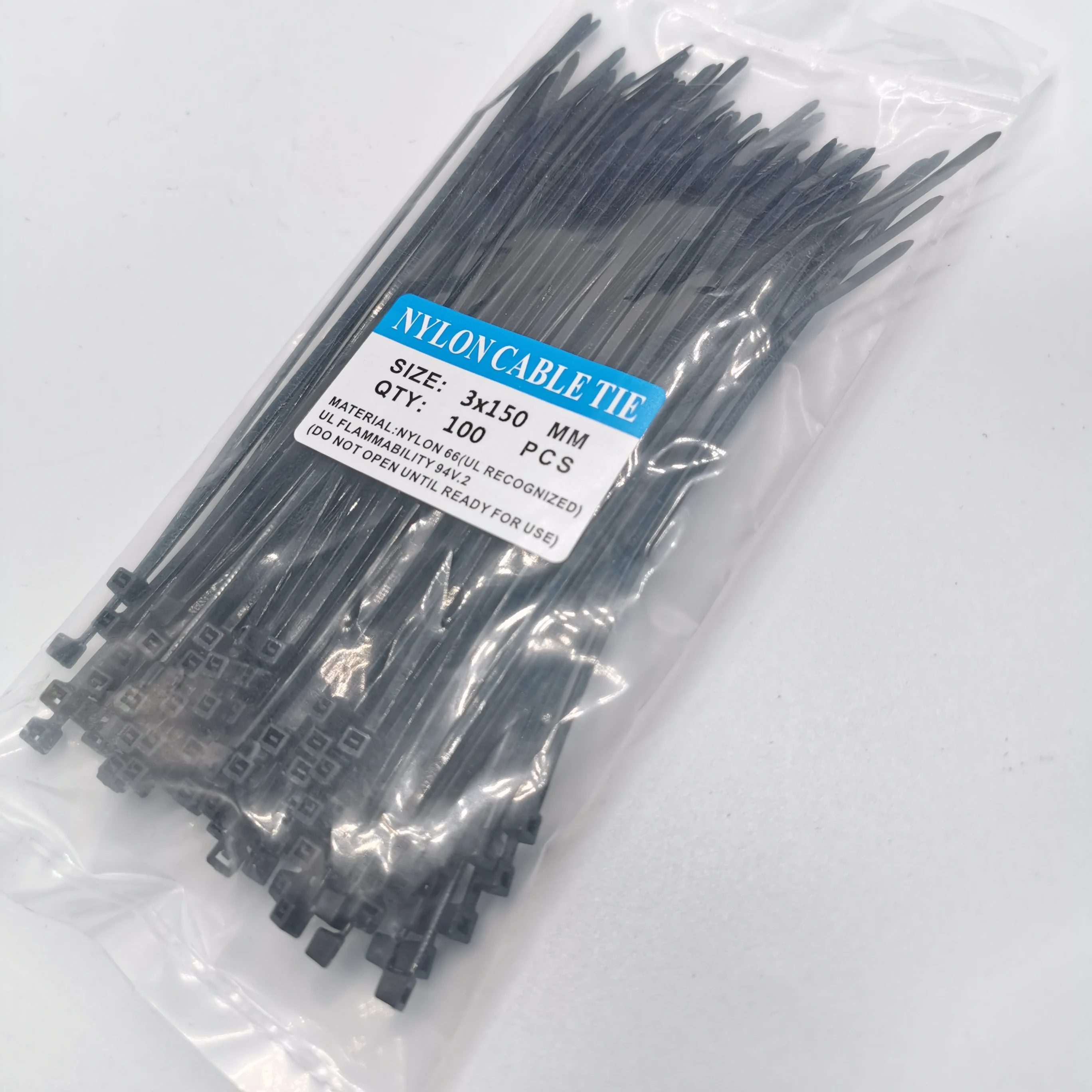 Черная нейлоновая кабельная стяжка multi-spec link 100 Φ 3*100 4*200 5*250 обмотка фиксированная