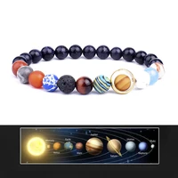2022 universe solar system bracelet women natural stone eight planets bracelet men best friends gift for him gift for her love