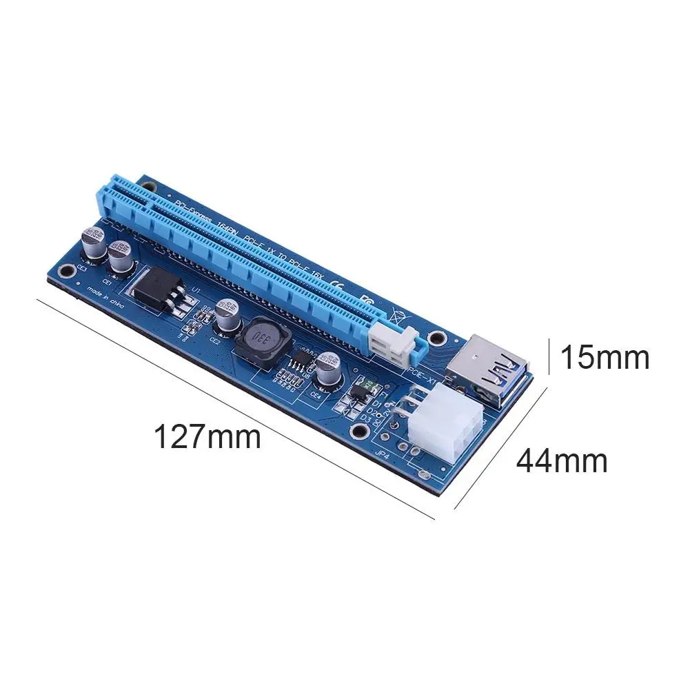 Плата расширения PCI-E Express 16X 4/6/10 шт. с 6-контактным портом питания PCIe для кабеля USB 3 0