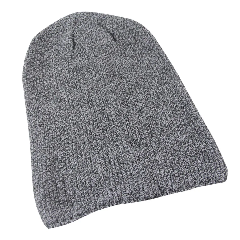 Осенне зимняя популярная шапка в стиле хип хоп вязаная Лыжная одноцветная с