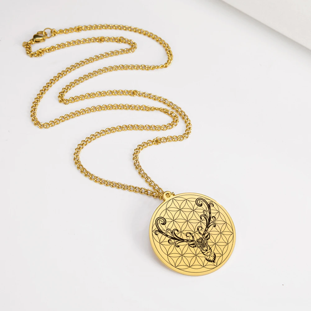 Животное сова цветы жизни амулеты классный кулон Длинная цепочка чокер
