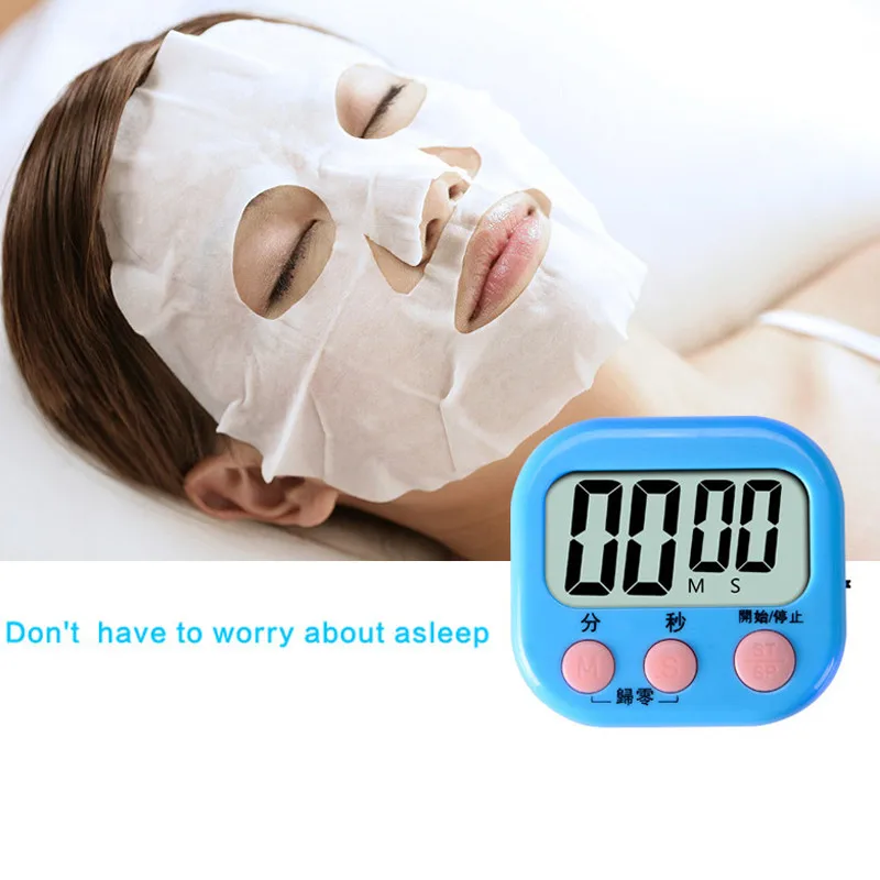 

Digital Kitchen Timer Big Digits Loud Alarm Magnetic Backing Stand with Large LCD Display for Cooking Baking Sports Games