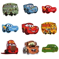 disney car patches for kids diy stickers iron on clothes heat transfer applique embroidered applications clothing decor