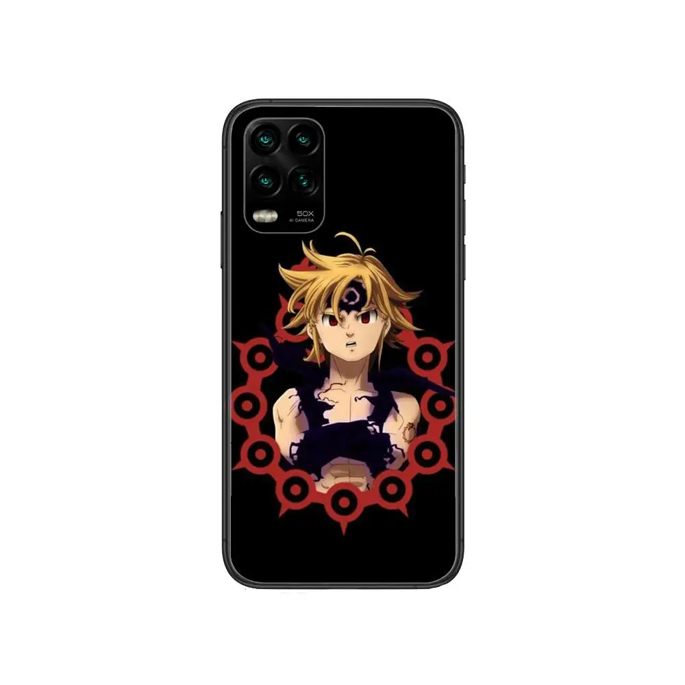

seven deadly sins case cartoon Phone Case For XiaoMi Redmi Note 10 9S 8 7 6 5 A Pro T Y1 Anime Black Cover Silicone Back Pre