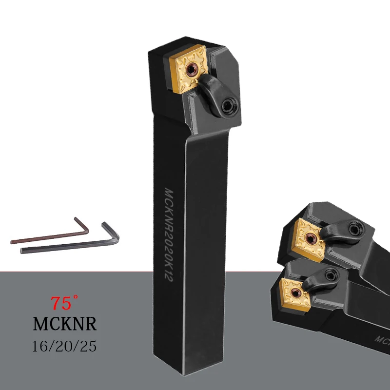 

CNC 1Pcs MCKNR MCKNL MCKNR1616 H12 MCKNR2020K12 MCKNL2525M12 MCKNR2525M16 Turning Tool Holder Lathe Cutting Tool Set For CNMG