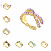 canner 1pc 925 sterling silver earrings for women color cross ear clip goldsilver jewelry ear piercing mom gift 2021 trend