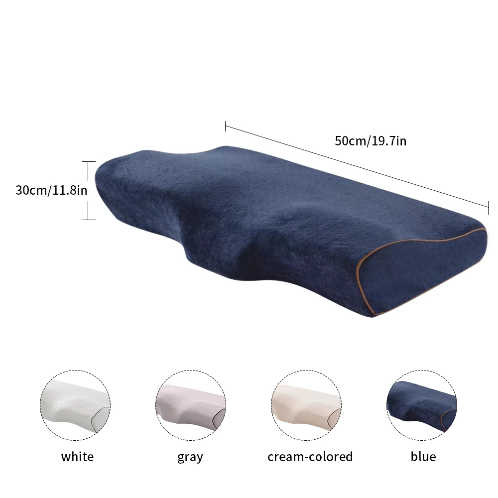 

Hot Butterfly Shaped Memory Pillows Relax The Cervical Spine Adult Slow Rebound Foam Pillow For Sleep