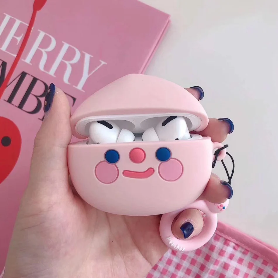 3D чехол для наушников для Airpods Pro Чехол Силиконовый Медведь Кролик поросенок Мультяшные наушники/Earpods чехол для Apple Air pods Pro 3 чехол кошка - Цвет: 103U