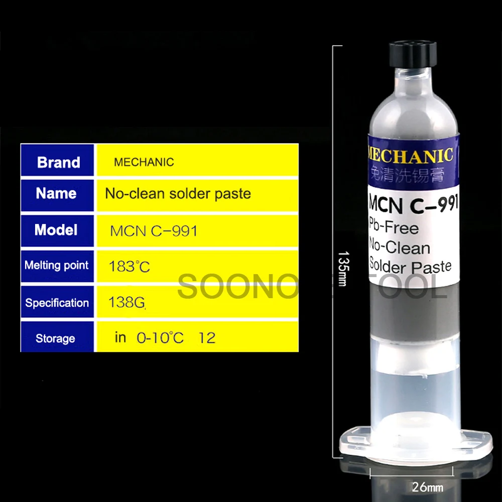 Механик 183 градусов без очистки паяльная паста для материнской платы печатной